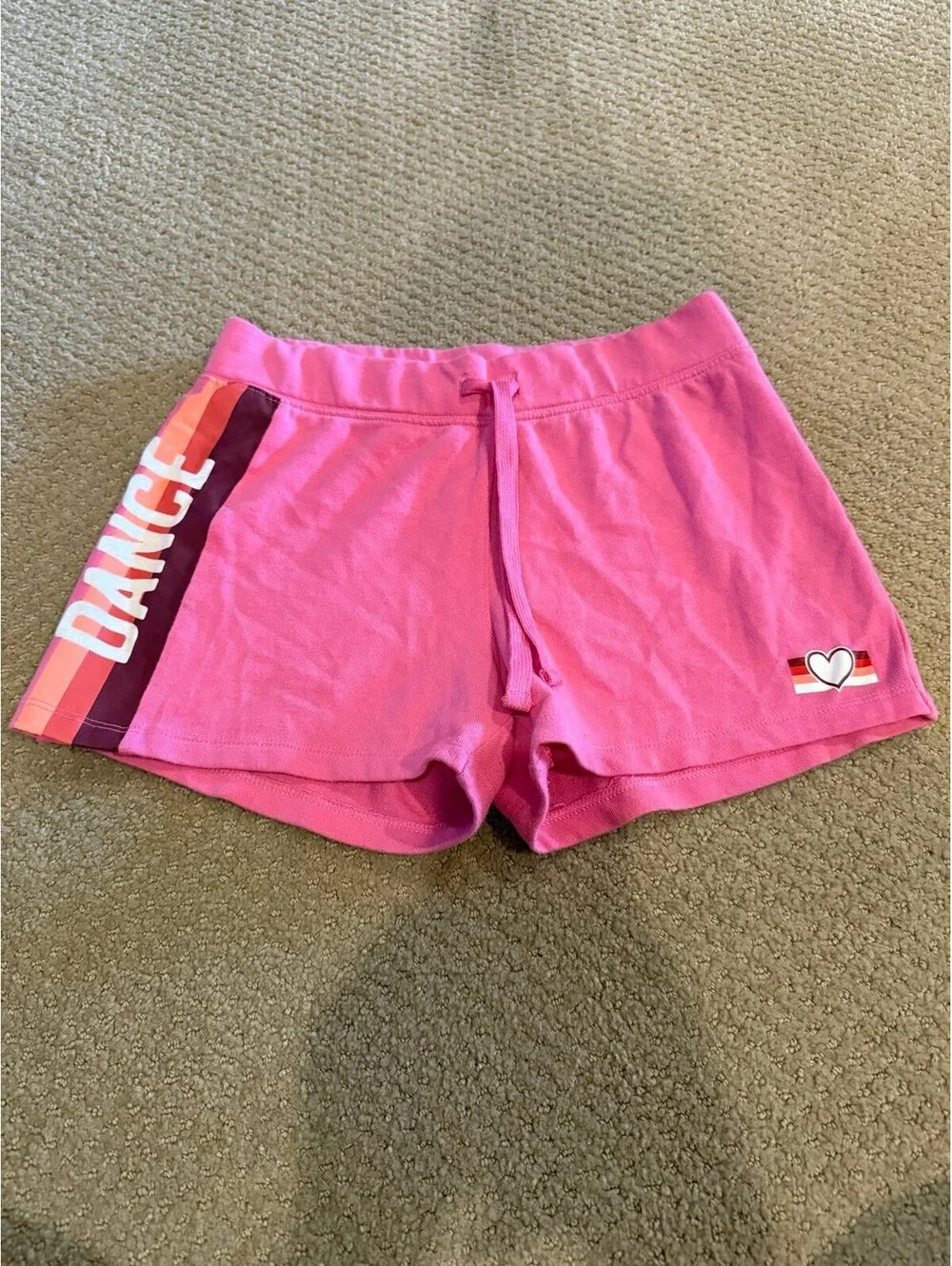 Justice size 14 dance shorts pink
